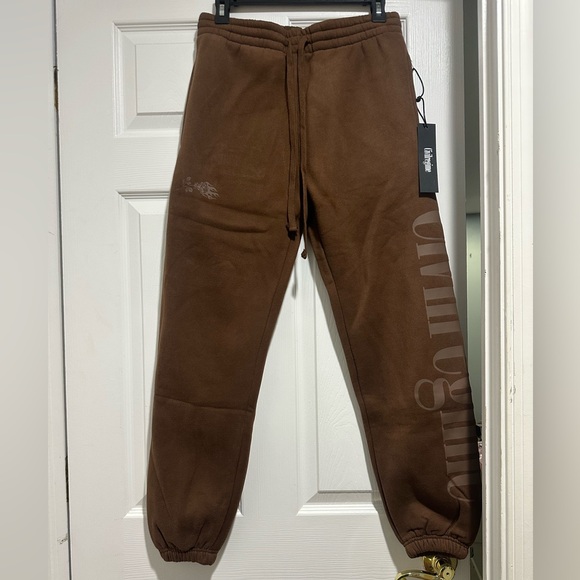 Brown Civil Regime Sweatpants Cuffed - Picture 1 of 4